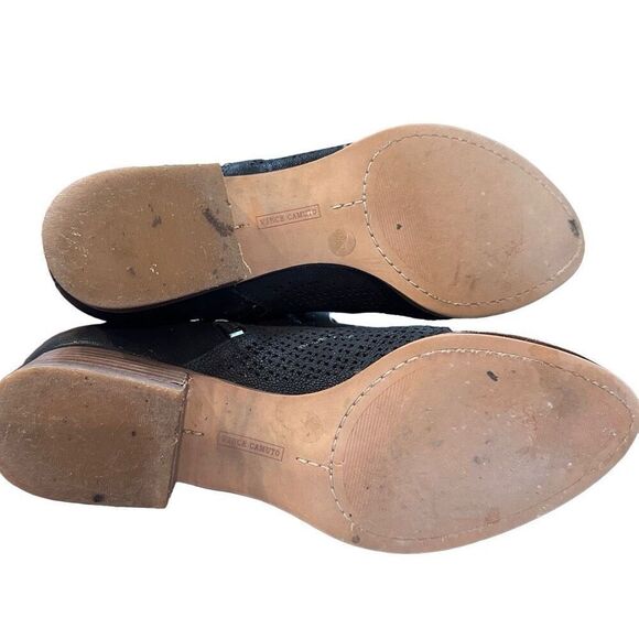 Vince Camuto Canilla black silk goat booties- size 8.5 - Picture 6 of 7